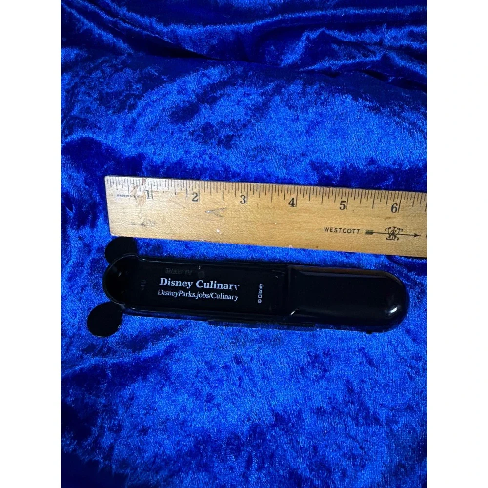 Disney Culinary Mickey Mouse Adjustable Measuring Spoon Black Plastic 1tsp-1tbsp